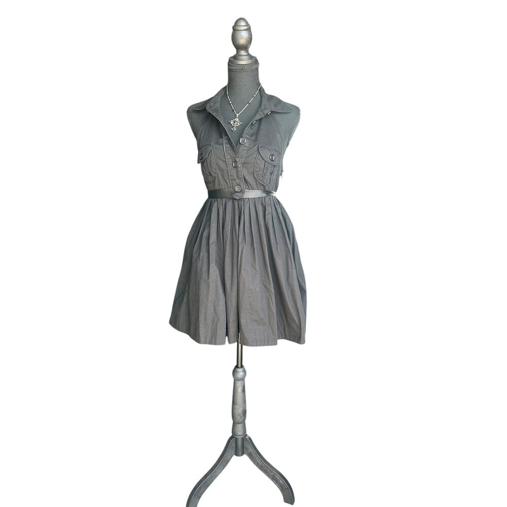 🖤 Y2K Rampage Babydoll Halter Mini Dress Soft Grunge Mall Nostalgia